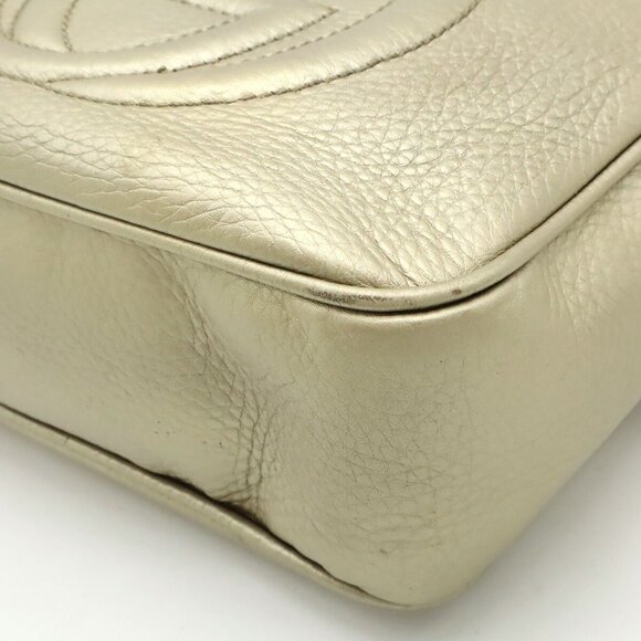 GUCCI Gold Leather Shoulder Bag - Picture 4 of 9